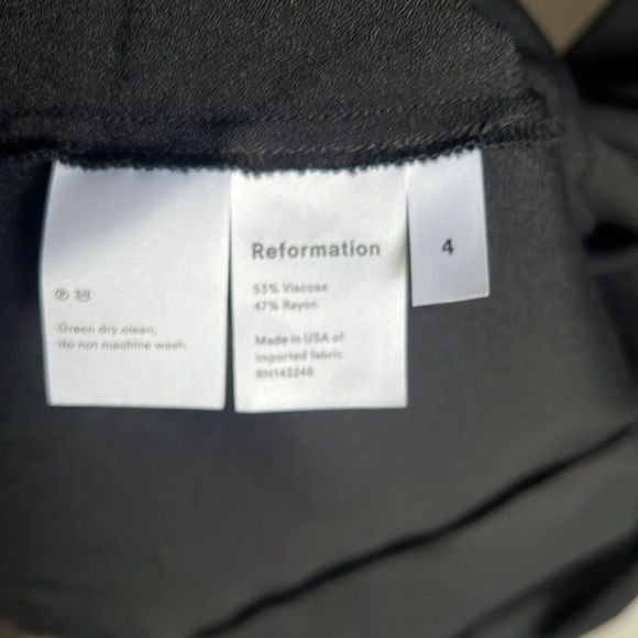 Reformation Crimini Black Slip Midi Dress - Picture 13 of 15